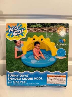 H2O GO! Sunny Days Shaded Kiddie Pool